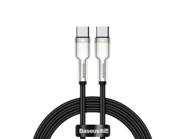 Baseus 6953156202368, 2 m, USB C, USB C, USB 2.0, 0,48 Gbit/sek., Sort