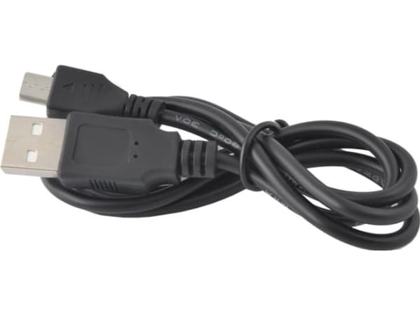 Massa USB-A - microUSB-kabel 0,8 m Svart (SB4301)