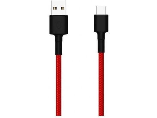 Xiaomi Mi Braided - USB-kaapeli - USB (han) til USB-C (han) - USB 2.0 - 3 A - 1 m - rød - rød