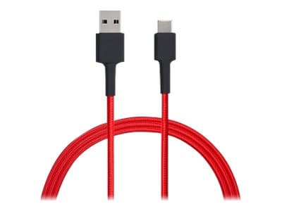 Xiaomi Mi Braided - USB-kaapeli - USB (han) til USB-C (han) - USB 2.0 - 3 A - 1 m - rød - rød