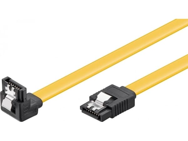 Goobay 1 m SATA-hårddisk, 1 m, hane/hona, gul