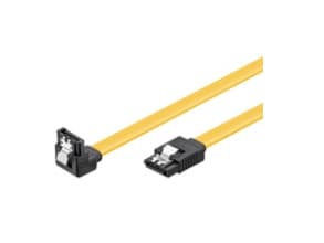 Goobay 1 m SATA-hårddisk, 1 m, hane/hona, gul