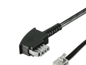 Goobay 6m TAE-N/RJ11-kabel, 6 m, TAE-N, RJ11, Svart, Hanstik