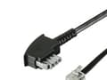 Miniatyrbild 1 av 3: Goobay 6m TAE-N/RJ11-kabel, 6 m, TAE-N, RJ11, Svart, Hanstik