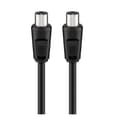 Miniatyrbild 1 av 3: Goobay Goobay Antenna Cable (<70 dB), Double Shielded, 2.5 m,black