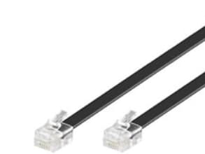 Goobay 3m RJ-12 kabel, 3 m, RJ-12, RJ-12, RJ-12, Sort, Hanstik, Hanstik