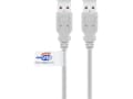 Miniatyrbild 3 av 3: Goobay 50798, 5 m, USB A, USB A, USB 2.0, 0,48 Gbit/s, Grå