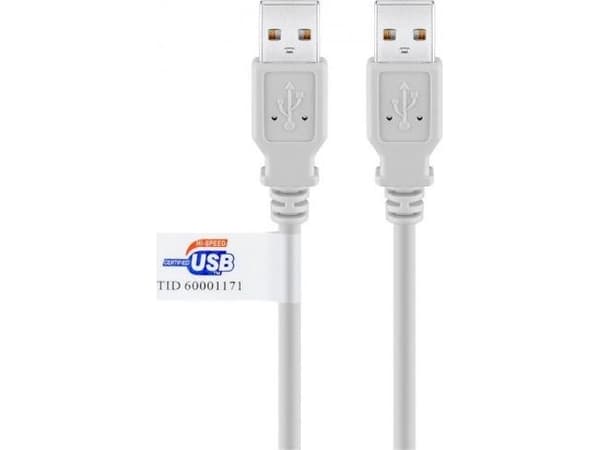 Goobay 50798, 5 m, USB A, USB A, USB 2.0, 0,48 Gbit/s, Grå