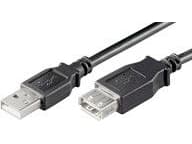 Goobay 68903, 1,8 m, USB A, USB A, USB 2.0, Svart