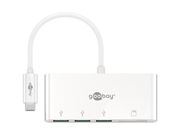 Goobay USB-C Multiport Adapter to 3x USB-A, Cardreader | 40759