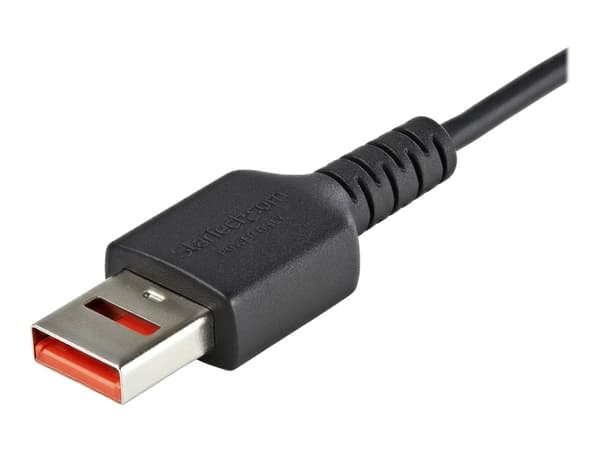 StarTech.com 3ft (1m) Secure Charging Cable, USB-A to USB-C Data Blocker Charge-Only Cable, No-Data Power-Only Charger Cable for Phone/Tablet, Data B