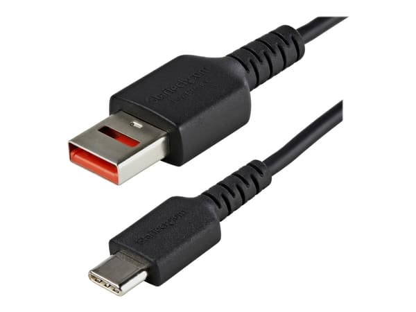 StarTech.com 3ft (1m) Secure Charging Cable, USB-A to USB-C Data Blocker Charge-Only Cable, No-Data Power-Only Charger Cable for Phone/Tablet, Data B