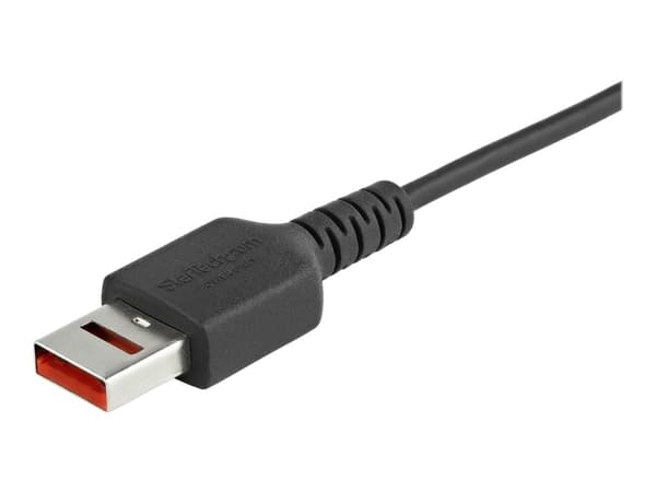 StarTech.com 3ft (1m) Secure Charging Cable, USB-A to Micro USB Data Blocker Charge-Only Cable, Power-Only Charger Cable for Phone/Tablet, Data Block