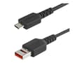 Miniatyrbilde 1 av 5: StarTech.com 3ft (1m) Secure Charging Cable, USB-A to Micro USB Data Blocker Charge-Only Cable, Power-Only Charger Cable for Phone/Tablet, Data Block