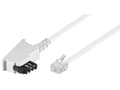 Miniatyrbild 2 av 2: TAE-F-kabel (universell pinout), vit