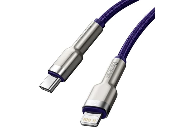 Baseus Baseus Cafule Metal Data USB cable USB Type C cable - Lightning 20 W Power Delivery 1 m purple (CATLJK-A05)