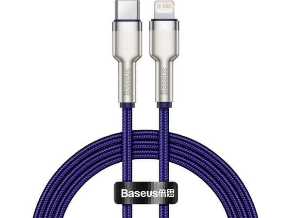 Baseus Baseus Cafule Metal Data USB cable USB Type C cable - Lightning 20 W Power Delivery 1 m purple (CATLJK-A05)