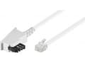 Miniatyrbild 3 av 3: TAE-F-kabel (universell pinout), vit