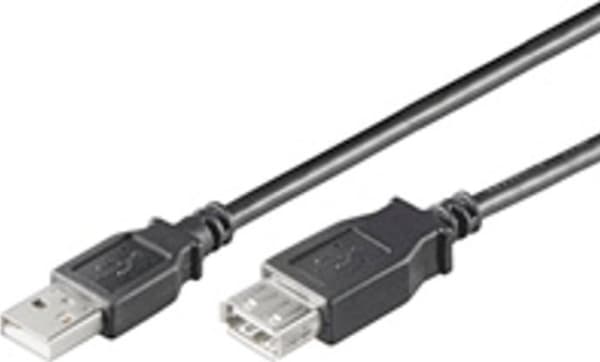 Goobay 68904, 3 m, USB A, USB A, USB 2.0, 0,48 Gbit/s, Svart