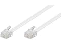 Miniatyrbild 2 av 3: Goobay 15m RJ-11-kabel, 15 m, RJ-11, RJ-11, vit, Hanstik