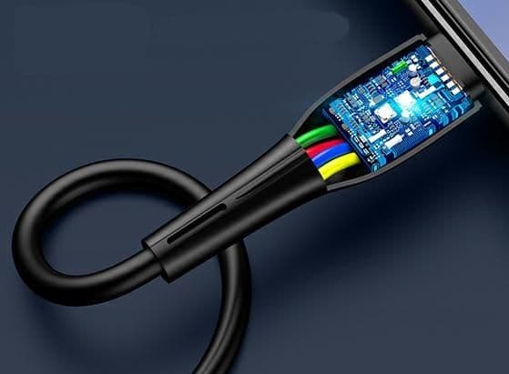Usams USB cable USAMS U38 USB-C 5A Fast Charge cable for OPPO/HUAWEI 1m black/black SJ376USB01 (US-SJ376)