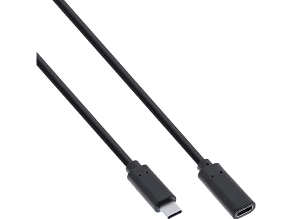 InLine 35771, 1 m, USB C, USB C, USB 3.2 Gen 2 (3.1 Gen 2), 5 Gbit/s, Svart