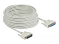 Miniatyrbild 3 av 3: Delock - Seriell kabel - DB-25 (hane) till DB-25 (hona) - 20 m - tumskruvar - beige