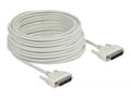 Miniatyrbilde 3 av 3: Delock - Seriell kabel - DB-25 (hann) til DB-25 (hann) - 20 m - tommelskruer - beige