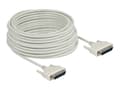 Miniatyrbilde 2 av 3: Delock - Seriell kabel - DB-25 (hann) til DB-25 (hann) - 20 m - tommelskruer - beige