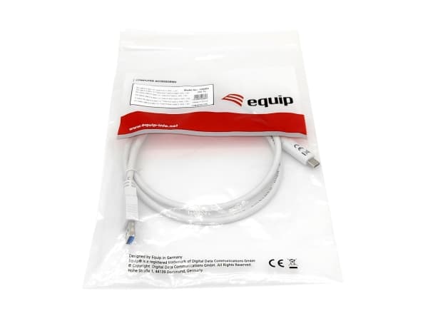 Equip 128364, 1 m, USB A, USB C, USB 3.2 Gen 1 (3.1 Gen 1), 5000 Mbit/s, Valkoinen