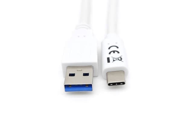 Equip 128364, 1 m, USB A, USB C, USB 3.2 Gen 1 (3.1 Gen 1), 5000 Mbit/s, Valkoinen