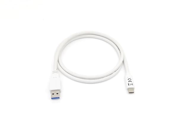 Equip 128364, 1 m, USB A, USB C, USB 3.2 Gen 1 (3.1 Gen 1), 5000 Mbit/s, Valkoinen