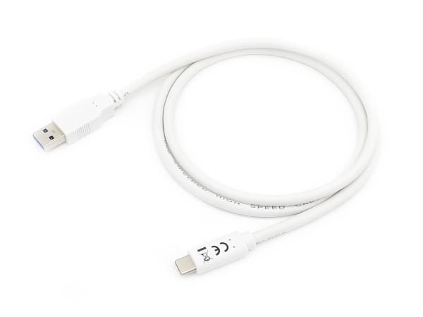 Equip 128364, 1 m, USB A, USB C, USB 3.2 Gen 1 (3.1 Gen 1), 5000 Mbit/s, Valkoinen