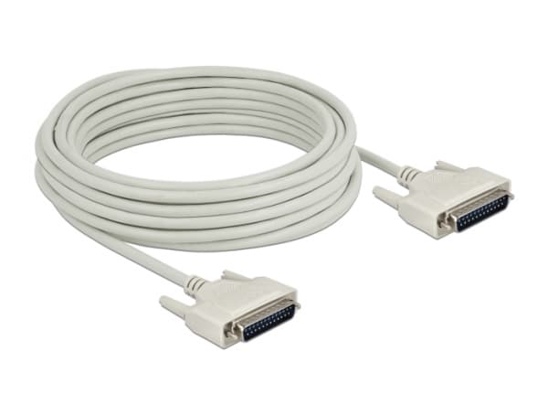 Delock - Seriell kabel - DB-25 (hann) til DB-25 (hann) - 10 m - tommelskruer - beige
