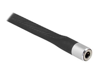 Delock - Audioadapter - 24 pin USB-C (hann) til 4-polsminijakk (hunn) - 10 cm - flat - svart