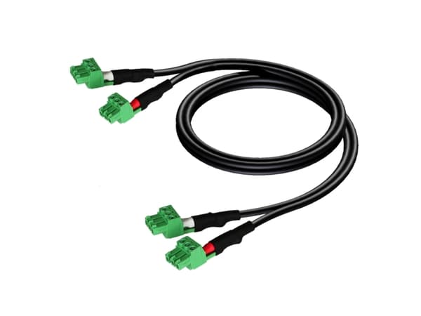 Audac CLA830 - Lydkabel - 3-pins terminalblokk til 3-pins terminalblokk - 1 m - skjermet