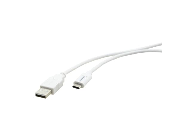 Kramer Electronics C-USB/CA-6, 1,8 m, USB C, USB A, USB 2.0, 0,48 Gbit/s, Vit