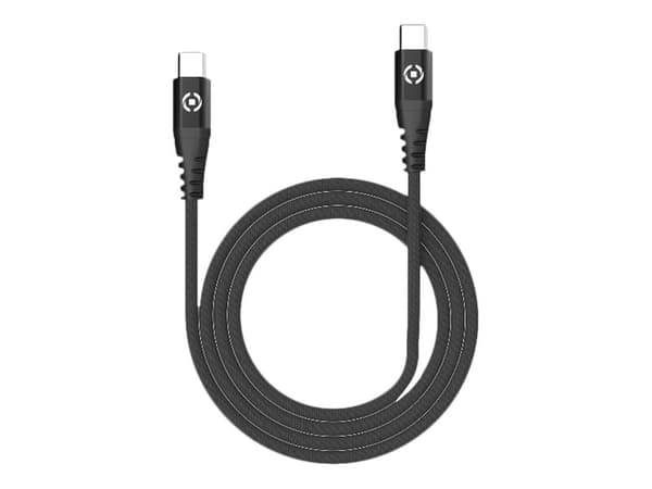 Celly - USB-kabel - 24 pin USB-C (hane) till 24 pin USB-C (hane) - 60 A - 1 m - svart