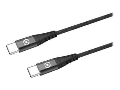 Celly - USB-kabel - 24 pin USB-C (hane) till 24 pin USB-C (hane) - 60 A - 1 m - svart