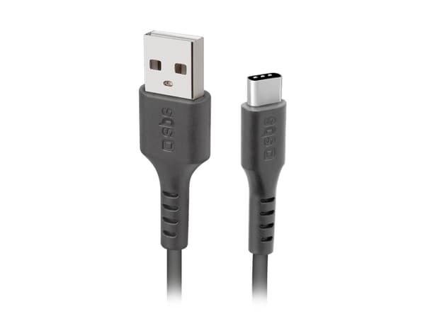 Kabel USB SBS Mobile USB-A - USB-C 2 m Czarny