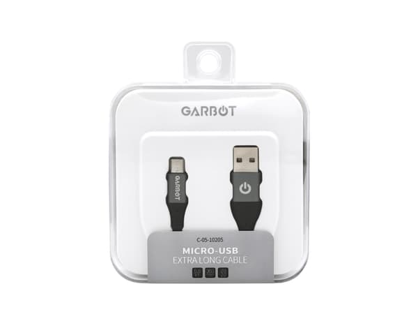 Garbot C-05-10205 USB-kablar 2 m USB A Micro-USB B Svart