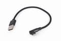 Miniatyrbild 4 av 5: Cablexpert - Lightning-adapter - USB hane till Lightning hane vinklad - 20 cm - svart