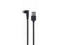 Miniatyrbild 5 av 5: Cablexpert - Lightning-adapter - USB hane till Lightning hane vinklad - 20 cm - svart