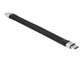 Pikkukuva 1 / 5: Delock - USB-kaapeli - USB-C (uros) - USB-C (uros) - USB 3.2 Gen 2 - 3 A - 13,5 cm - litteä - musta