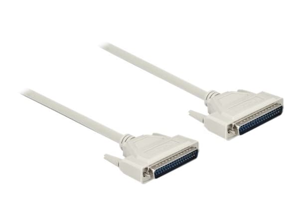 Delock - Seriell kabel - DB-37 (hann) til DB-37 (hann) - 50 cm - tommelskruer - beige