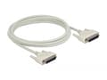 Miniatyrbilde 3 av 3: Delock - Seriell kabel - DB-25 (hann) til DB-25 (hann) - 3 m - tommelskruer - beige