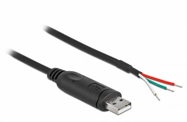 Delock - Seriell adapter - USB 2.0 - RS-232 x 1 - svart