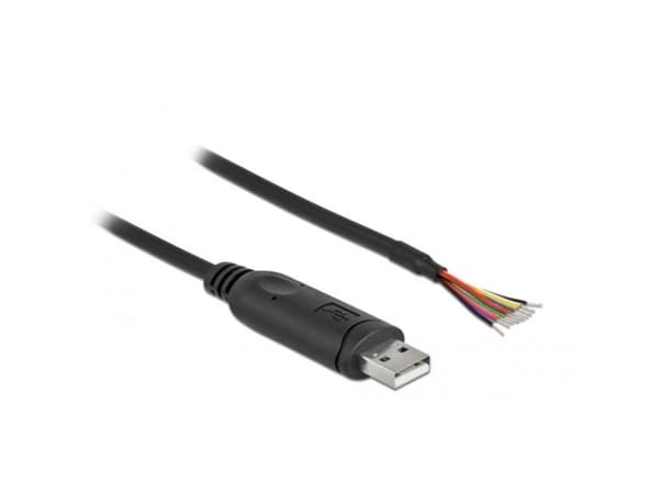 Delock - Seriell adapter - USB 2.0 - RS-232 x 1 - svart