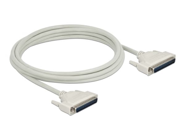 Delock - Seriell kabel - DB-37 (hane) till DB-37 (hona) - 3 m - tumskruvar - beige