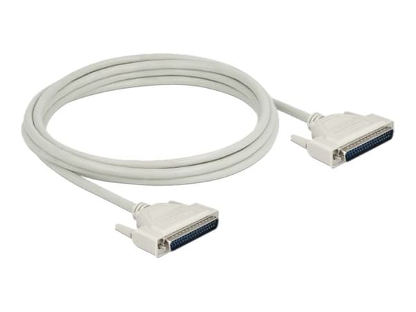 Delock - Seriell kabel - DB-37 (hane) till DB-37 (hona) - 3 m - tumskruvar - beige